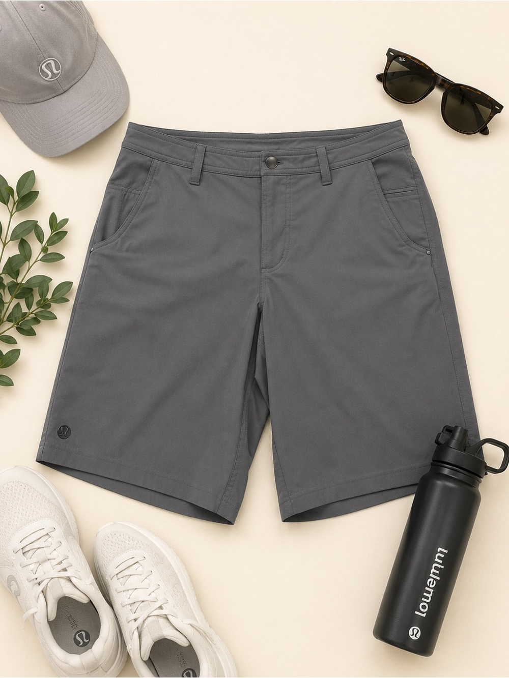 Lululemon Gray Performance Golf Hiking Shorts Men’s Size 34